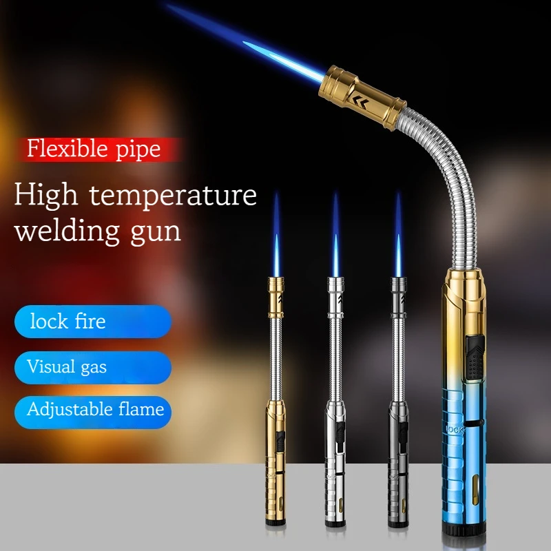 Hot Visible Gasbox Hose Windproof Metal Inflatable Spray Gun Fixed Flame Direct Punch Welding Torch Outdoor Kitchen BBQ Igniter
Hot Visible Gasbox Hose Windproof Metal Inflatable Spray Gun Fixed Flame Direct Punch Welding Torch Outdoor Kitchen BBQ Igniter