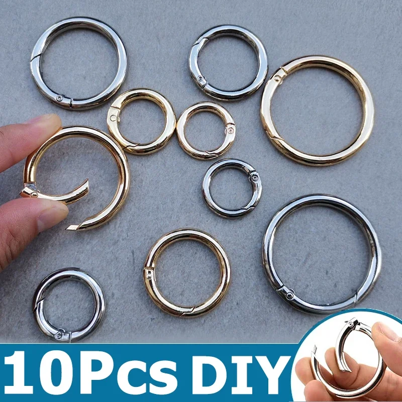 10Pcs Spring O-Ring Buckles Clips Carabiner Purses Handbags Round Push Trigger Snap Hooks For DIY jewellery Making Accessories
10Pcs Spring O-Ring Buckles Clips Carabiner Purses Handbags Round Push Trigger Snap Hooks For DIY jewellery Making Accessories