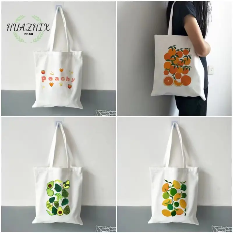 Orange Harvest Shoulder Bag Canvas Tote for Women Shopping Cartoon White Cute Handbag Large Capacity Casual Reusable Organizer
Orange Harvest Shoulder Bag Canvas Tote for Women Shopping Cartoon White Cute Handbag Large Capacity Casual Reusable Organizer
