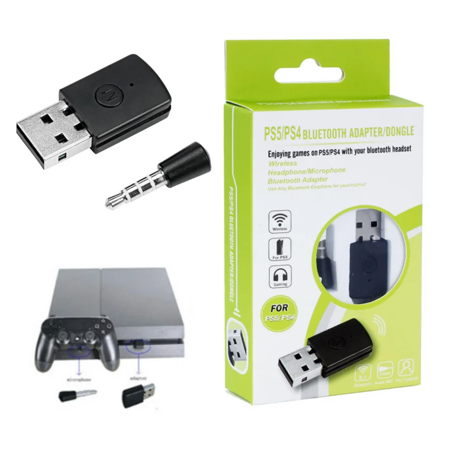 2PACKS PS4 USB 5.0 Adapter PS5 Gamepad Headset Receiver BT Handle Receiver Adapter
2PACKS PS4 USB 5.0 Adapter PS5 Gamepad Headset Receiver BT Handle Receiver Adapter