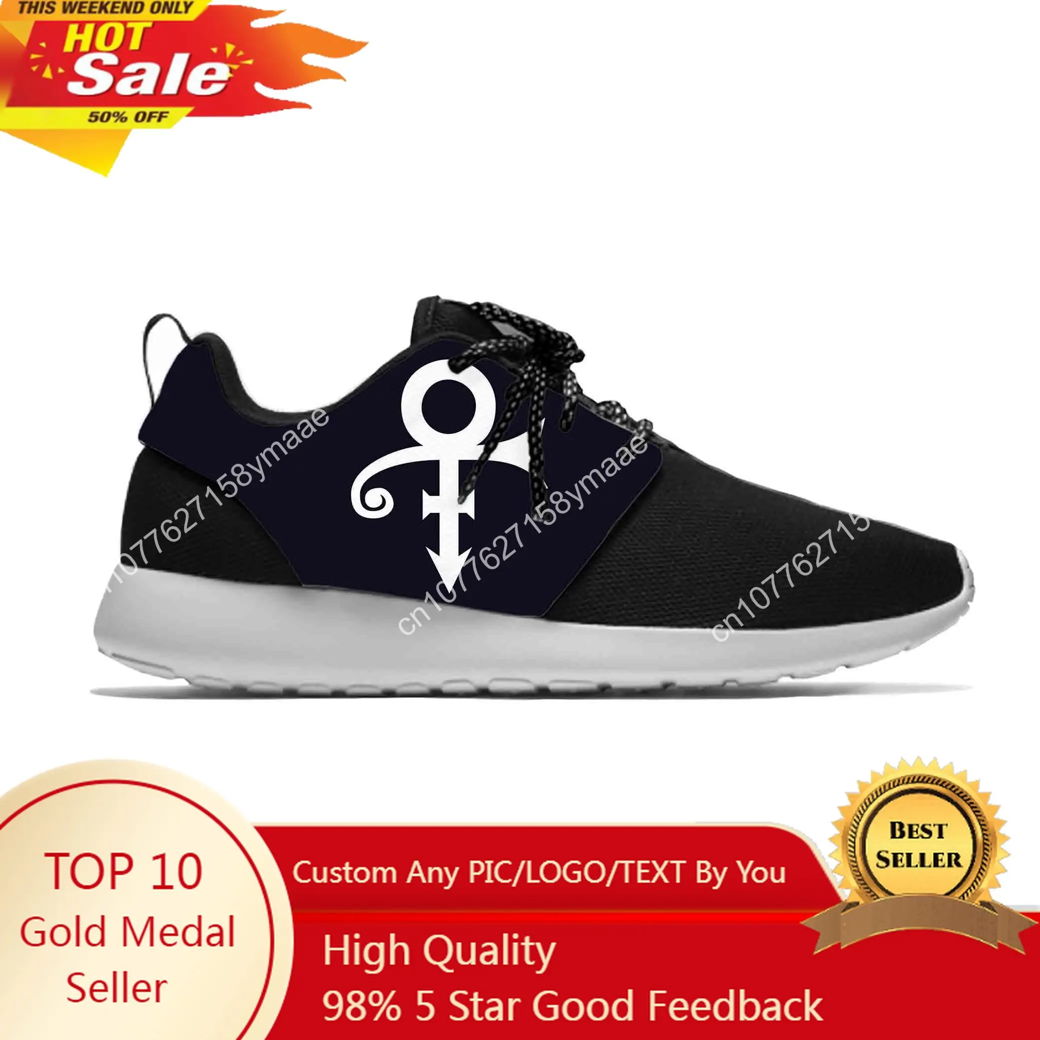 

Hot Cool Summer Singer Prince Symbol Rogers Nelson Purple Rain Sport Running Shoes Casual Men Women Sneakers Mesh Sports Shoes