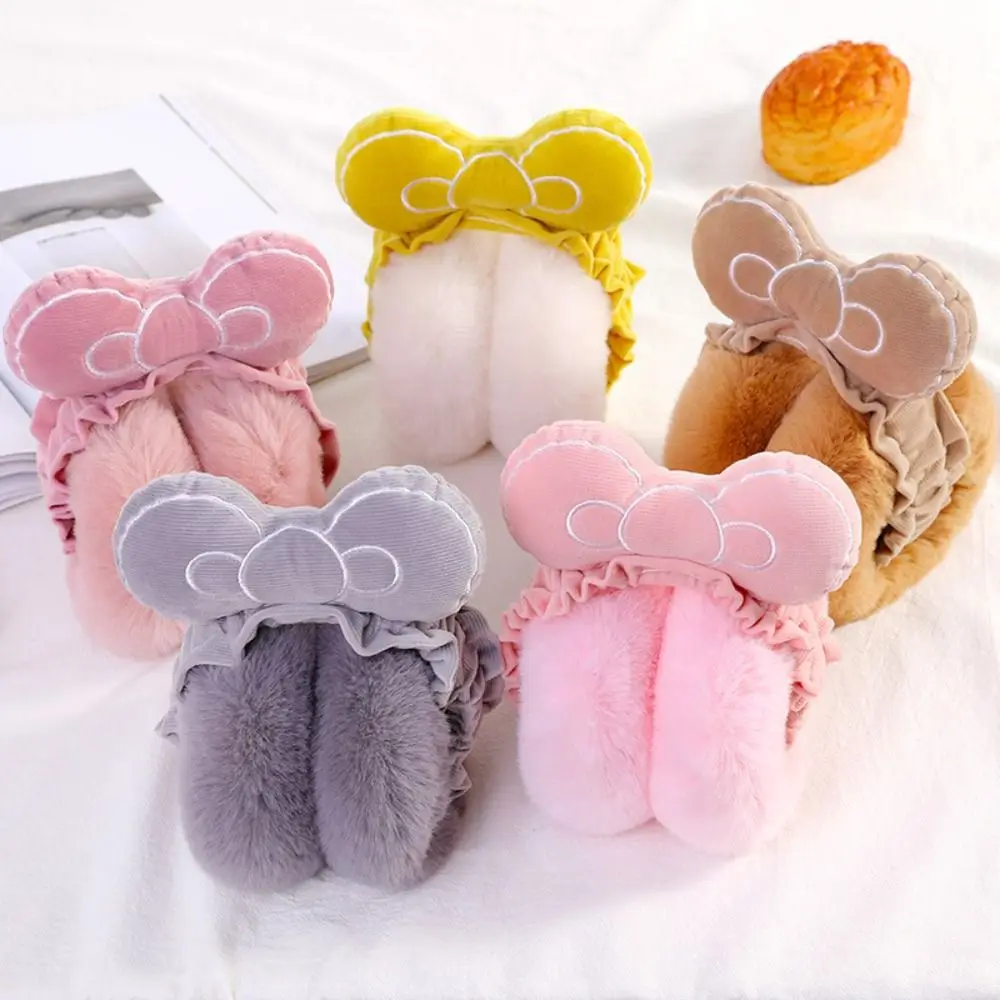 Cold Protection Soft Plush Earmuffs Portable Faux Fur Winter Warm Bowknot Ear-Muffs Foldable Earflaps Women Men Accessories
Cold Protection Soft Plush Earmuffs Portable Faux Fur Winter Warm Bowknot Ear-Muffs Foldable Earflaps Women Men Accessories