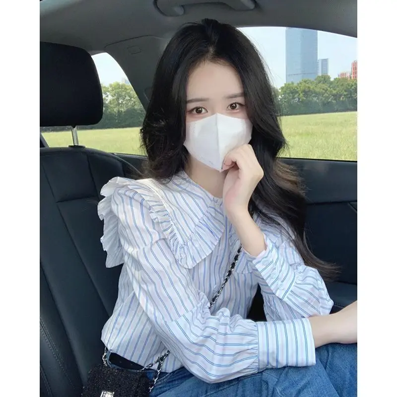 New Loose Women Shirt Striped Buttons Up Long Sleeve Shirt Women Casual Women Top Ladies 2024 Peter Pen Collar Female F240
New Loose Women Shirt Striped Buttons Up Long Sleeve Shirt Women Casual Women Top Ladies 2024 Peter Pen Collar Female F240