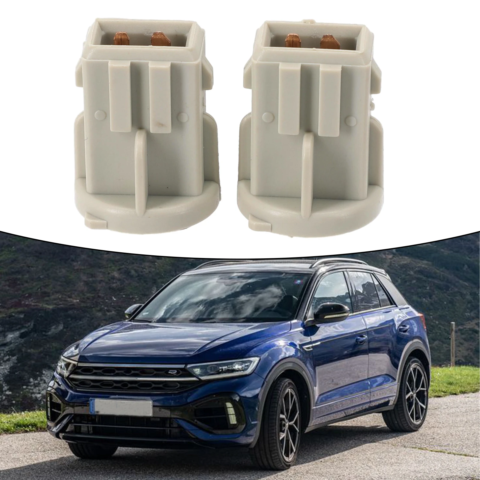 

High Quality 2pcs/set Brand New Bulb Holders 191941669A 2x Direct Replacement For T4 Transporter Light Bulb Holders Plastic