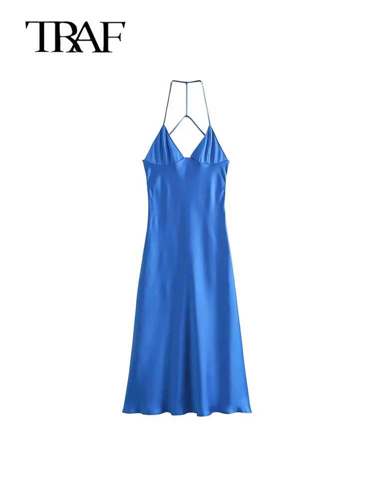 TRAF Woman Midi Long Dress 2024 Summer Sleeveless Vintage Causal Elegant Slim Dresses Female Dress Vintage Evening Dresses
TRAF Woman Midi Long Dress 2024 Summer Sleeveless Vintage Causal Elegant Slim Dresses Female Dress Vintage Evening Dresses