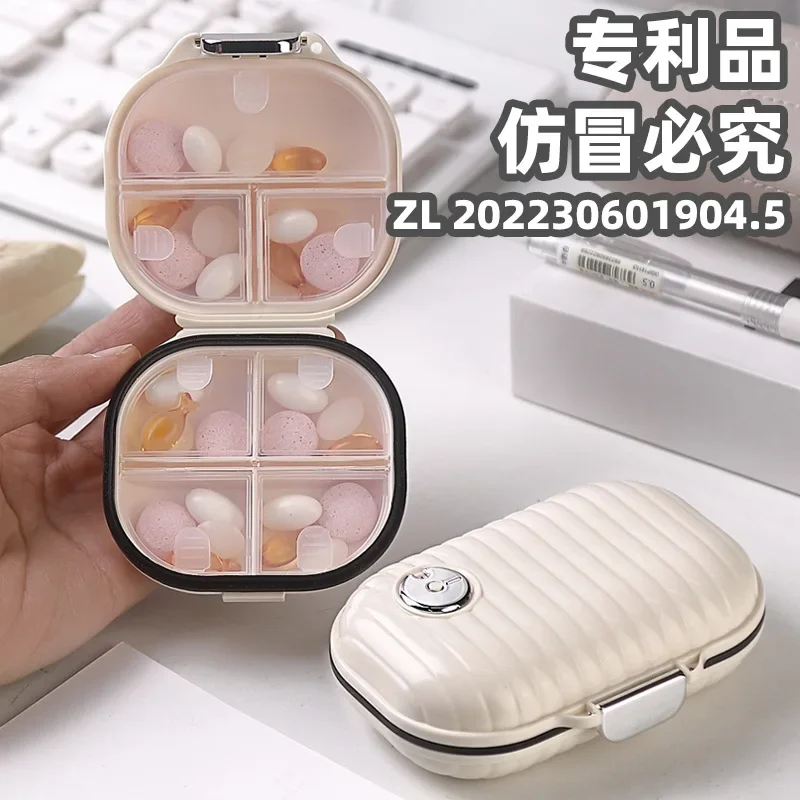 

Mini Portable Medicine Box High Beauty Travel for Seven Days Multi grid Pills, Tablets, Jewelry Sealed Storage Box