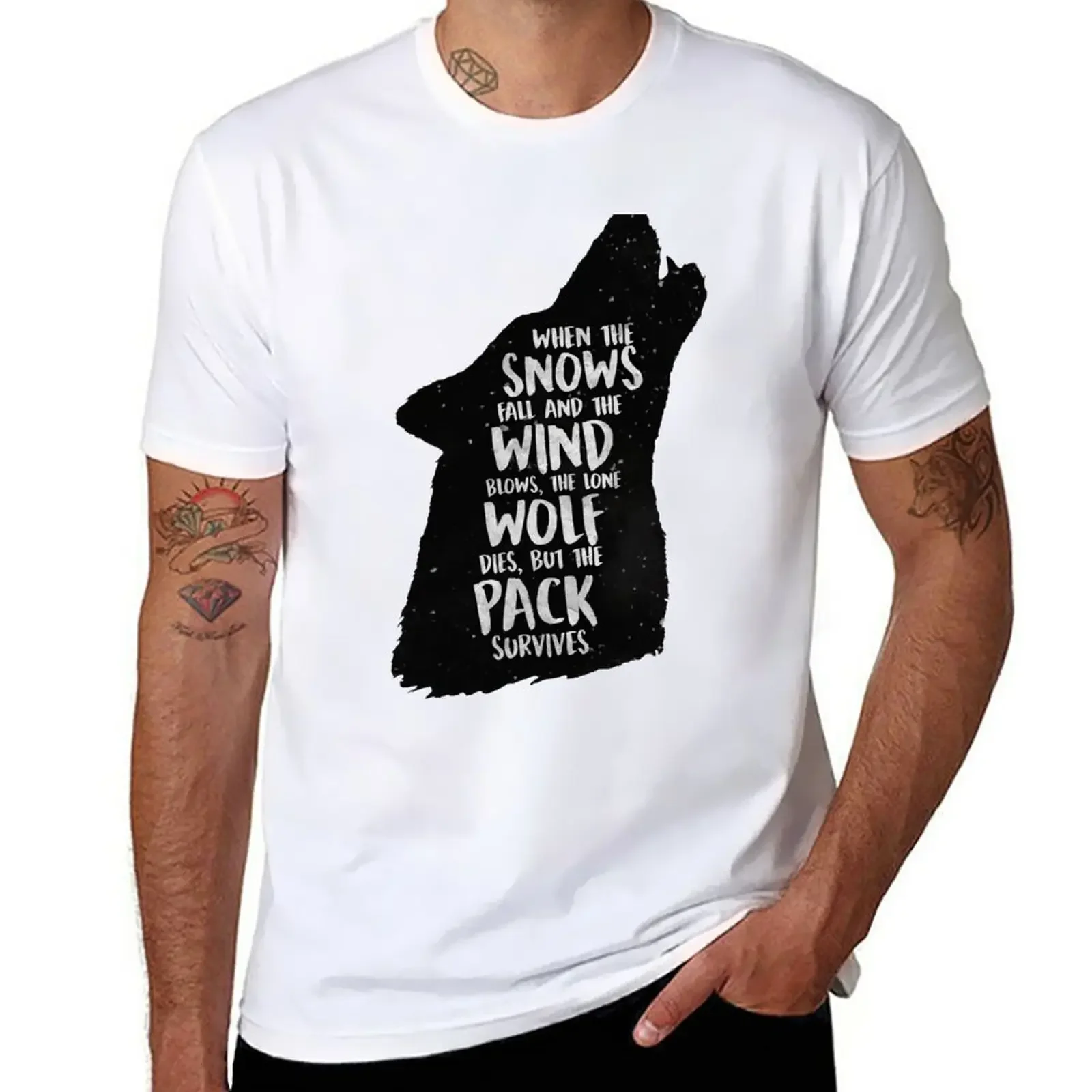 

The Lone Wolf Dies, But The Pack Survives T-Shirt summer top quick drying for a boy blanks big and tall t shirts for men