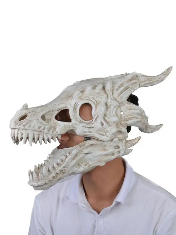 Halloween Horror Cosplay Latex Dinosaur Mask Party Decoration Animal Full Face Mask For Men Boys Simulation Dragon Bone Headgear
Halloween Horror Cosplay Latex Dinosaur Mask Party Decoration Animal Full Face Mask For Men Boys Simulation Dragon Bone Headgear