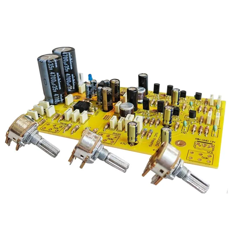 DLHiFi NAD Fully Discrete 2SA992 2SC1845 HiFi Tone Preamp Board With ALPS Potentiometer Base On NAD3020 For DAC Amplifier
DLHiFi NAD Fully Discrete 2SA992 2SC1845 HiFi Tone Preamp Board With ALPS Potentiometer Base On NAD3020 For DAC Amplifier