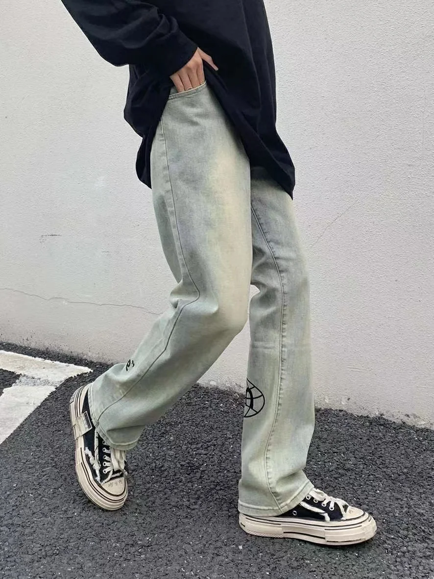 ICCLEK Men's Jeans Printed Jeans Straight Men's Pants New Jeans Fashion Men's Pants
ICCLEK Men's Jeans Printed Jeans Straight Men's Pants New Jeans Fashion Men's Pants