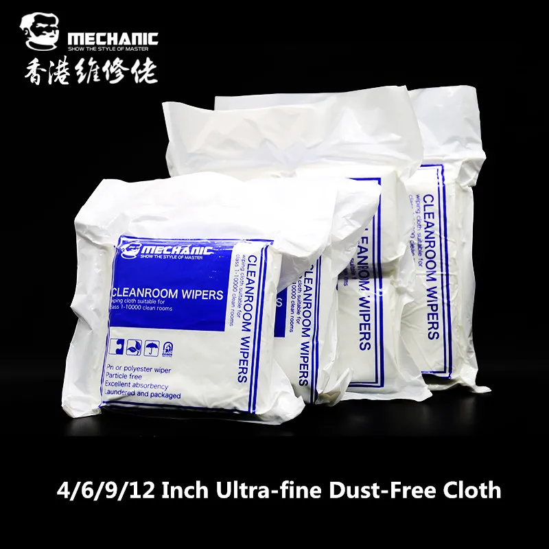 MECHANIC HK4090 4/6/9/12 Inch 50/100/400PCS Ultra-fine Industrial Anti-static Dust-free Cloth Phone Screen Lens Wiping Cloth
MECHANIC HK4090 4/6/9/12 Inch 50/100/400PCS Ultra-fine Industrial Anti-static Dust-free Cloth Phone Screen Lens Wiping Cloth