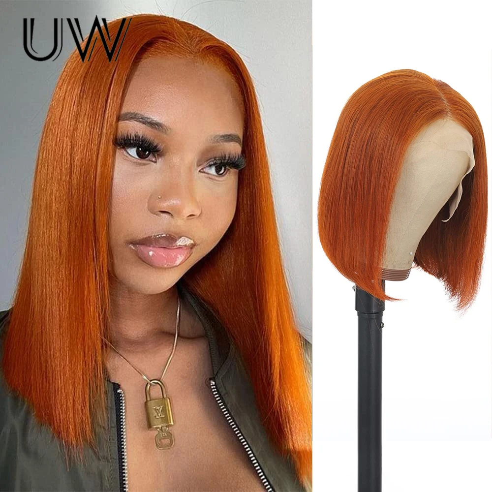 Orange Short Bob Wig 13x4 Lace Front Wigs Brazilian Human Hair Straight Wig Lace Front Bob Wig For Black Women Pre Plucked Hair
Orange Short Bob Wig 13x4 Lace Front Wigs Brazilian Human Hair Straight Wig Lace Front Bob Wig For Black Women Pre Plucked Hair
