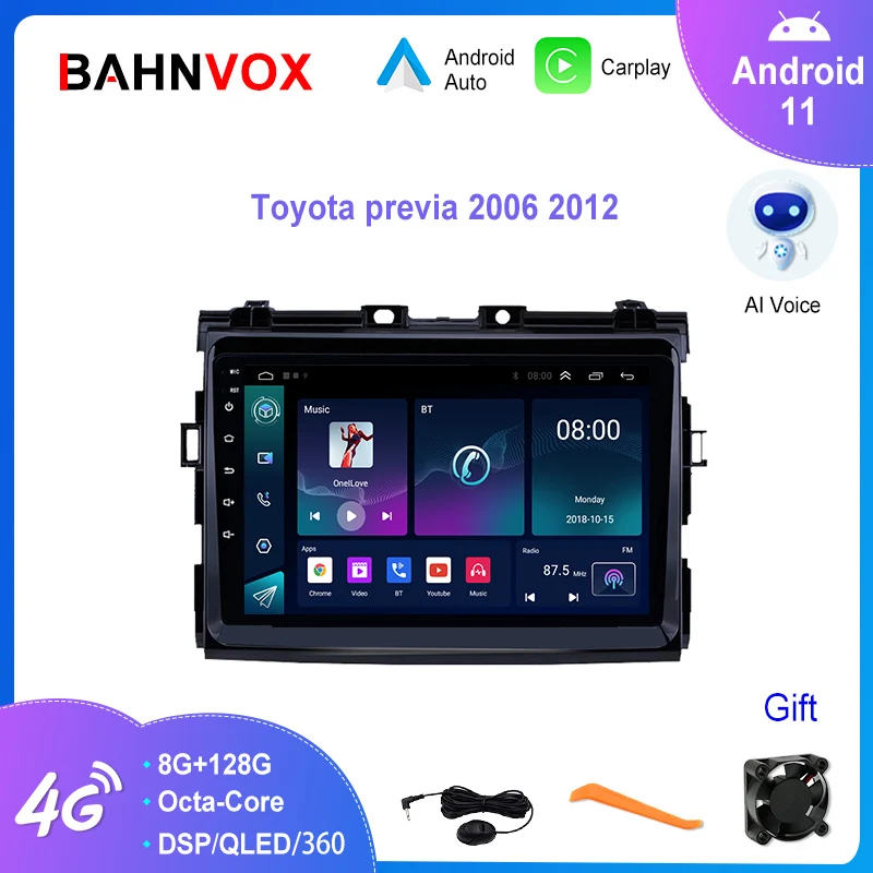 Автомагнитола 9 дюймов, Android 11,0, GPS-навигация для Toyota Previa XR50 2006 2012, стерео, мультимедийный видеоплеер для Carplay, 4G, головное устройство
Автомагнитола 9 дюймов, Android 11,0, GPS-навигация для Toyota Previa XR50 2006 2012, стерео, мультимедийный видеоплеер для Carplay, 4G, головное устройство
