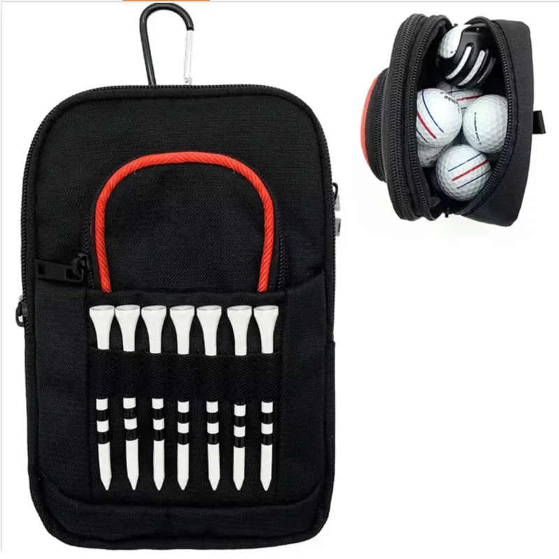 

Сумка для мяча для гольфа, поясная сумка, компактная вместительная сумка для хранения мячей для гольфа, Вмещает 15 мячей, портативная поясная сумка для гольфа