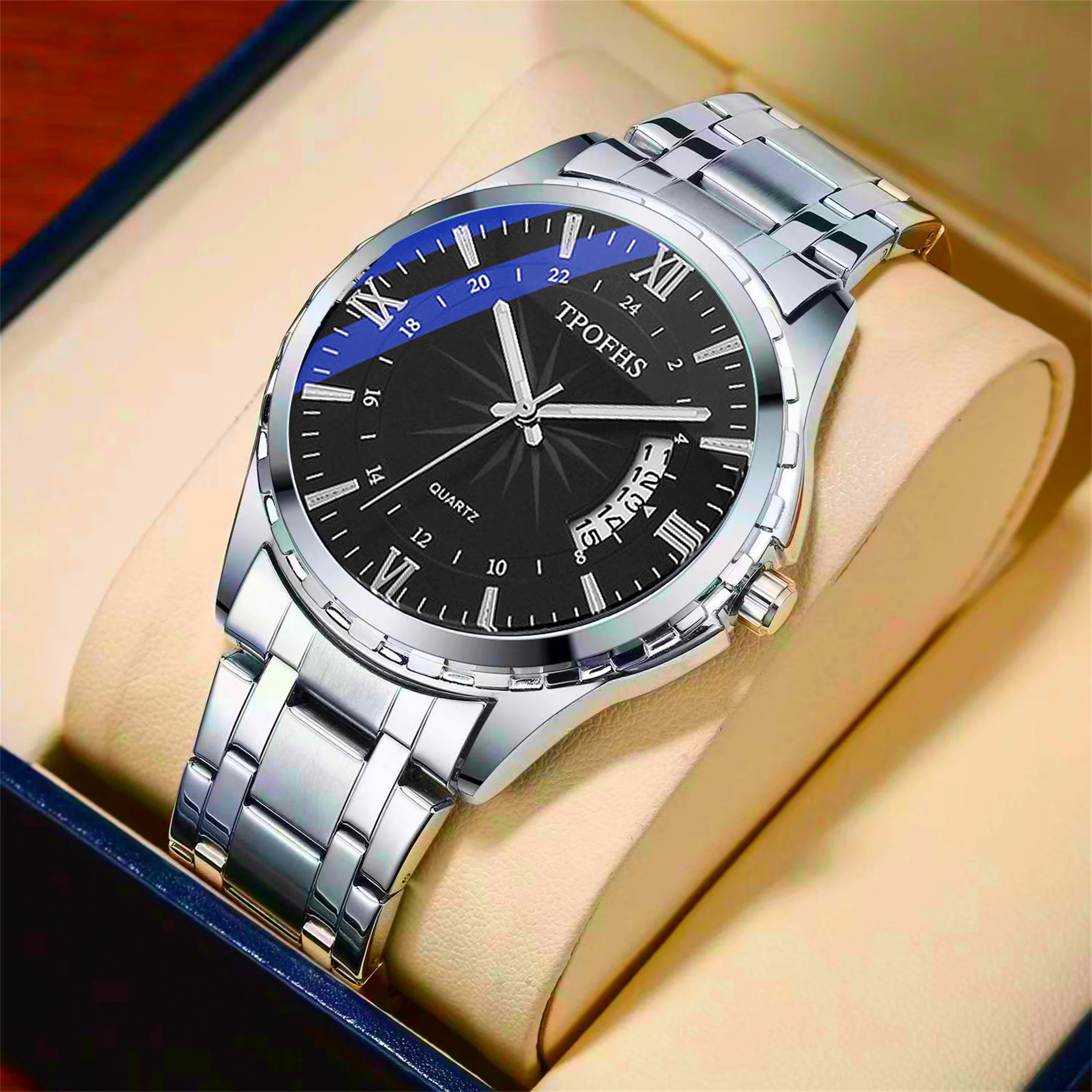 

Men Watches Top Brand Luxury Waterproof Date Clock Male Steel Strap Casual Quartz Watch Sports Wrist Watch Men 248