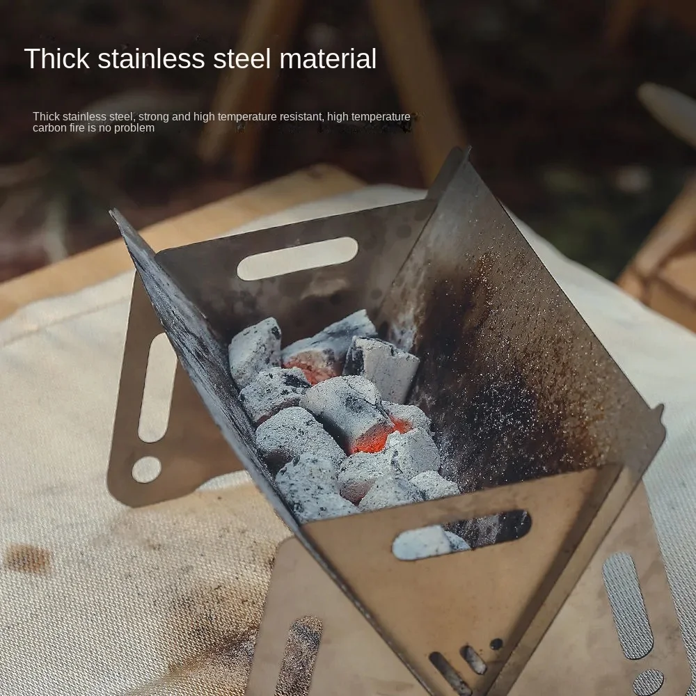 Stainless Steel Outdoor Portable BBQ Camping Grill Folding Compact Charcoal Barbeque Detachable Bonfire Stove
Stainless Steel Outdoor Portable BBQ Camping Grill Folding Compact Charcoal Barbeque Detachable Bonfire Stove