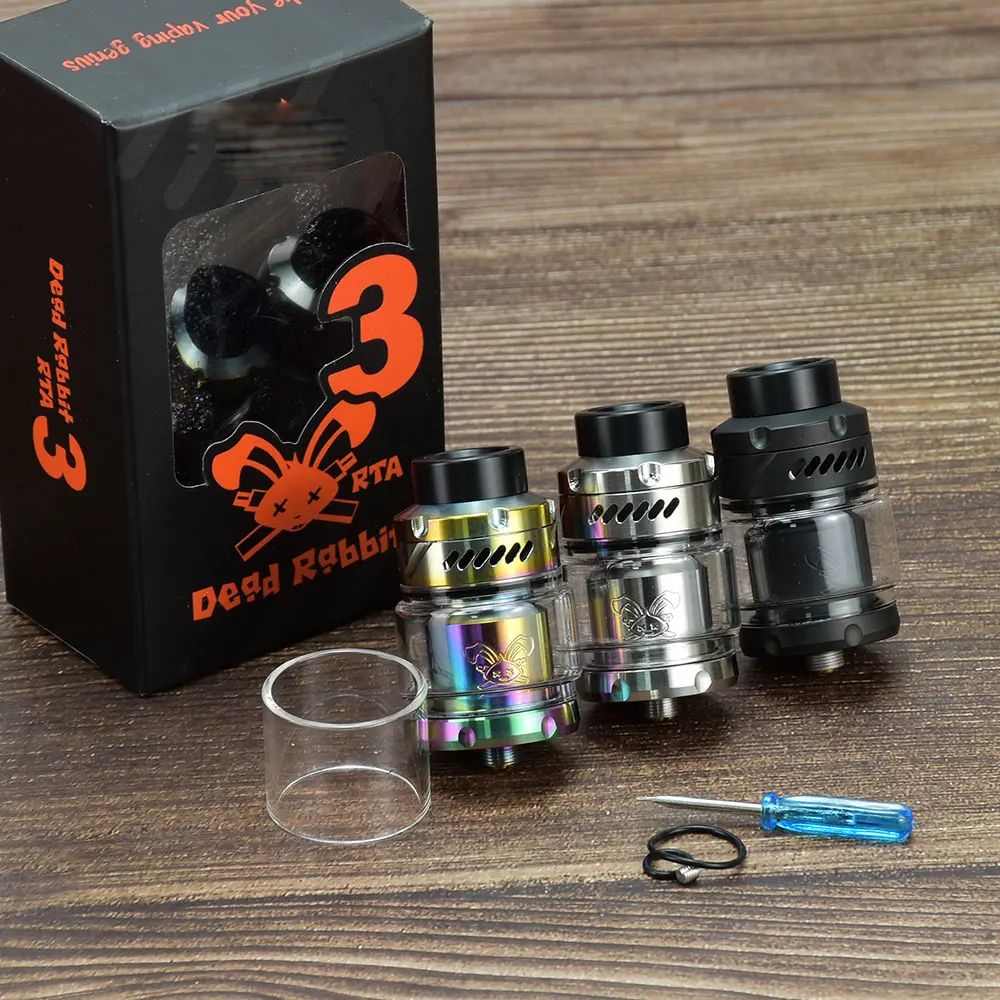 HOT Dead Rabbit v3 RTA 25mm Atomizer 316ss vape E-Cigarette vape rta tank Atomizer 3.5ml/5.5ml Tank Atomizer vs zeus x rta
HOT Dead Rabbit v3 RTA 25mm Atomizer 316ss vape E-Cigarette vape rta tank Atomizer 3.5ml/5.5ml Tank Atomizer vs zeus x rta