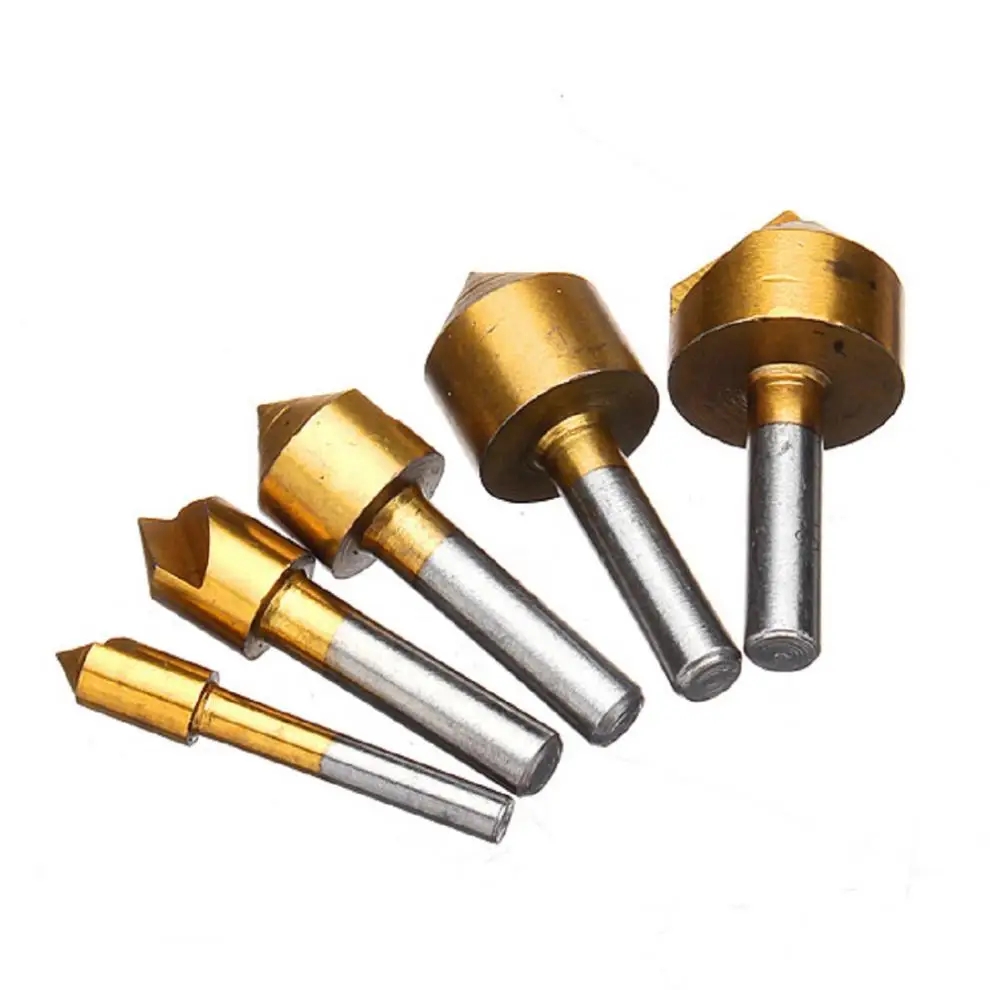 5pcs 6MM-19MM Metric Titanium Drill Press Countersink Boring Bit Single Blade 82 Degree Chamfering Cutter Woodwork Hole Saw
5pcs 6MM-19MM Metric Titanium Drill Press Countersink Boring Bit Single Blade 82 Degree Chamfering Cutter Woodwork Hole Saw