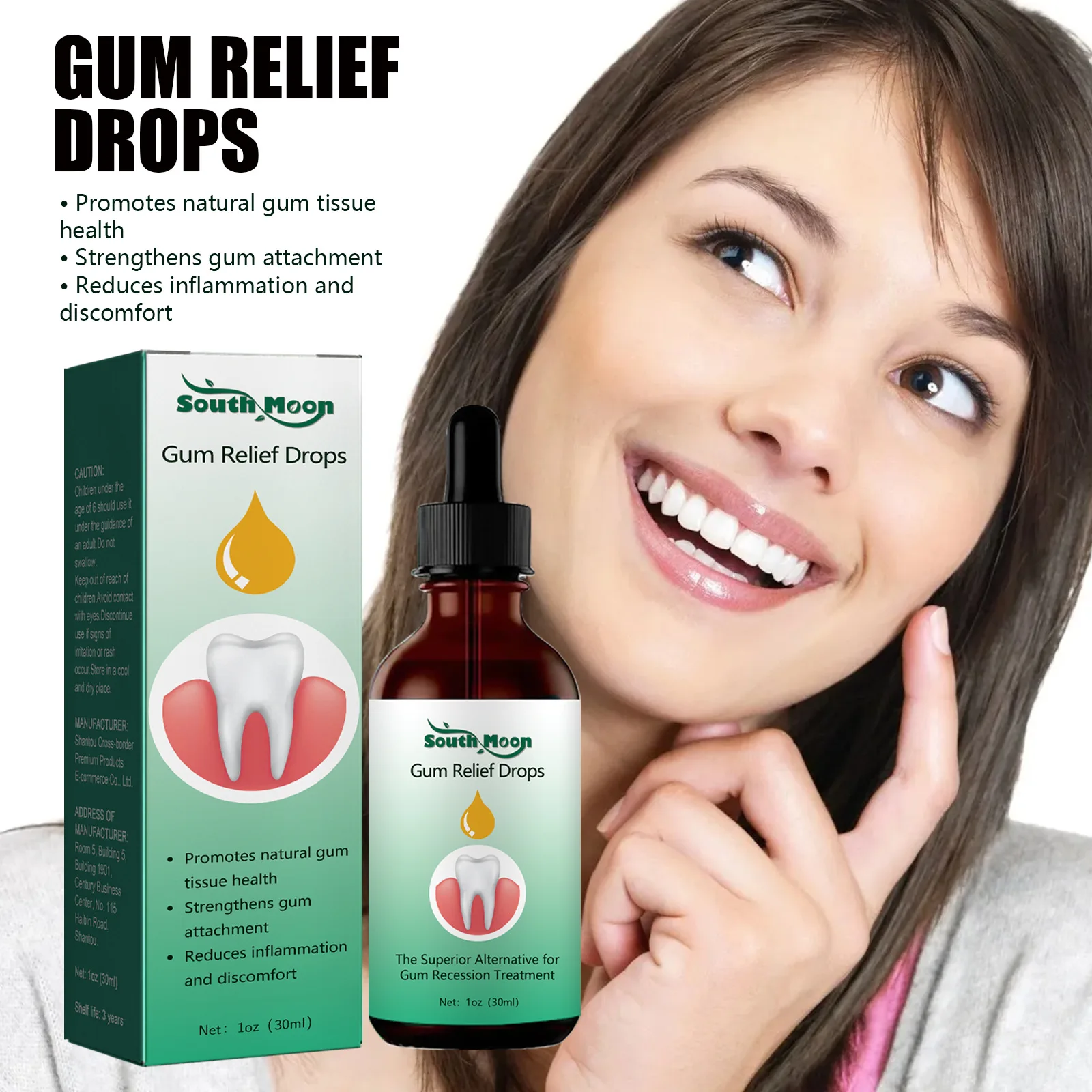 Gum Relief Drops Strengthens Gum Attachment Reduces Inflammation Discomfort Periodontal Blisters Care Gums Oral Cleaning Drops
Gum Relief Drops Strengthens Gum Attachment Reduces Inflammation Discomfort Periodontal Blisters Care Gums Oral Cleaning Drops