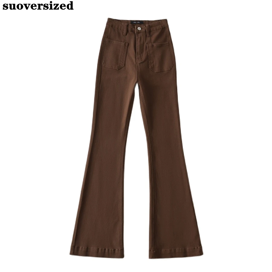 Slim Coffee High Waist Flare Jeans Women Skinny Denim Pants Design Chic Trousers Vintage Stretch Vaqueros Streetwear Pantalones
Slim Coffee High Waist Flare Jeans Women Skinny Denim Pants Design Chic Trousers Vintage Stretch Vaqueros Streetwear Pantalones