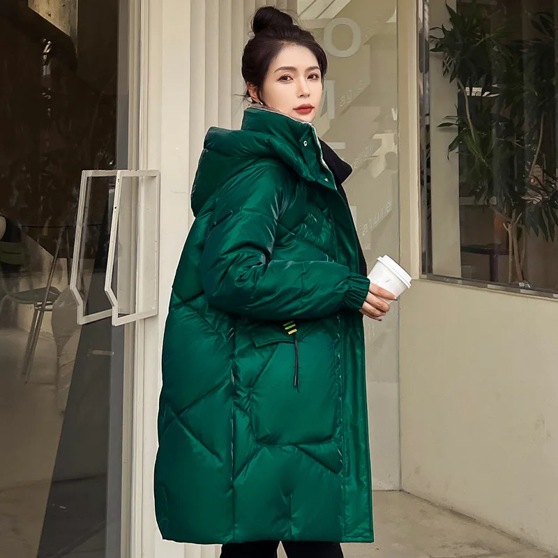 New Winter Coat Women cotton padded Jacket Female Casual Long Parkas Warm Loose Snow Coat
New Winter Coat Women cotton padded Jacket Female Casual Long Parkas Warm Loose Snow Coat