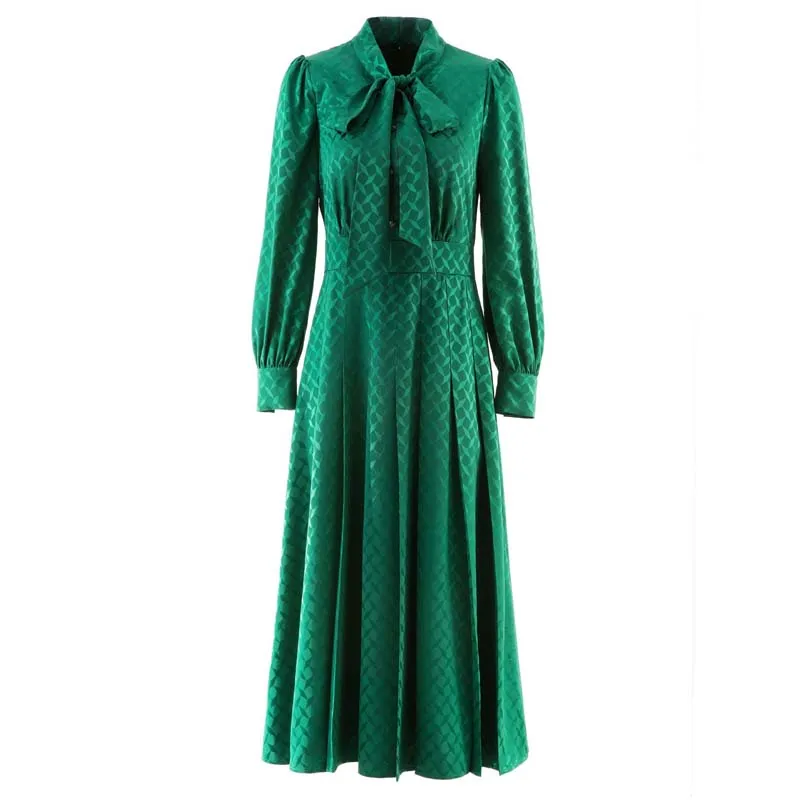 The New Spring And Autumn 2022 Quality Acetic Acid Jacquard Is Popular. The Green Thin Women's Dress Is Tied With A Bow
The New Spring And Autumn 2022 Quality Acetic Acid Jacquard Is Popular. The Green Thin Women's Dress Is Tied With A Bow