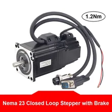 Nema 23 Closed Loop Stepper Motor 1.2Nm with Electromagnetic Brake with Encoder 1000CPR 4A Nema23 Stepper Motor
Nema 23 Closed Loop Stepper Motor 1.2Nm with Electromagnetic Brake with Encoder 1000CPR 4A Nema23 Stepper Motor