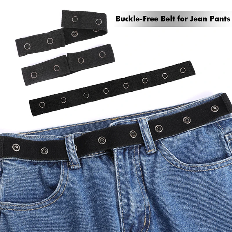 

Belts for Women Buckle-free Elastic Invisible for Jeans Belt Without Buckle Easy Belts Men Stretch No Hassle Belt