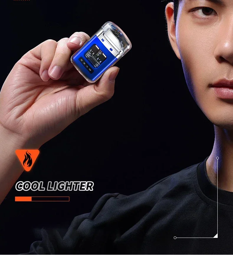 Encendedor eléctrico de doble arco a prueba de viento para exteriores, encendedor recargable por USB, pantalla de batería de Plasma tipo C, regalos para hombres 10 Encendedor eléctrico de doble arco Encendedor eléctrico de doble arco a prueba de viento para exteriores, encendedor recargable por USB, pantalla de batería de Plasma tipo C, regalos para hombres » Encendedor eléctrico de doble arco