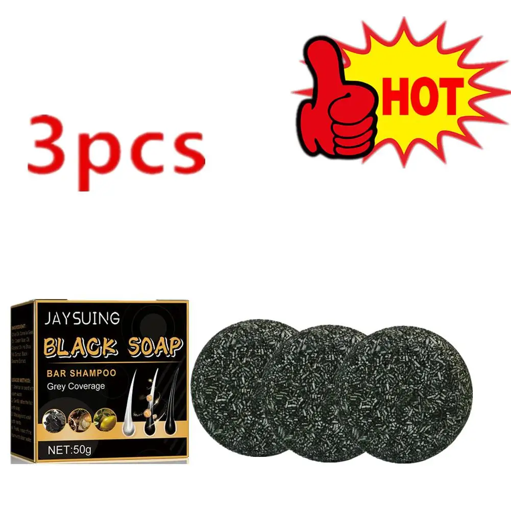 3PCS Hair Darkening Shampoo Bar Soap Anti Dandruff Deep Cleansing Improve Itchy Head Frizz Black Nourishment Beautiful Hair Care
3PCS Hair Darkening Shampoo Bar Soap Anti Dandruff Deep Cleansing Improve Itchy Head Frizz Black Nourishment Beautiful Hair Care
