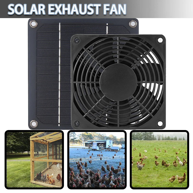 Brand New Solar Panel Powered Fan Kit Small Size Waterproof Solar Exhaust Fan Easy Carry Good Durability Solar Panel Power 3W
Brand New Solar Panel Powered Fan Kit Small Size Waterproof Solar Exhaust Fan Easy Carry Good Durability Solar Panel Power 3W
