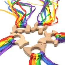 Montessori Rainbow Beech Wooden Cute Animal Ribbon Ring Waldorf Toys Sensory Baby Teether Newborn Gift 0-12M Juguetes J2564H
Montessori Rainbow Beech Wooden Cute Animal Ribbon Ring Waldorf Toys Sensory Baby Teether Newborn Gift 0-12M Juguetes J2564H