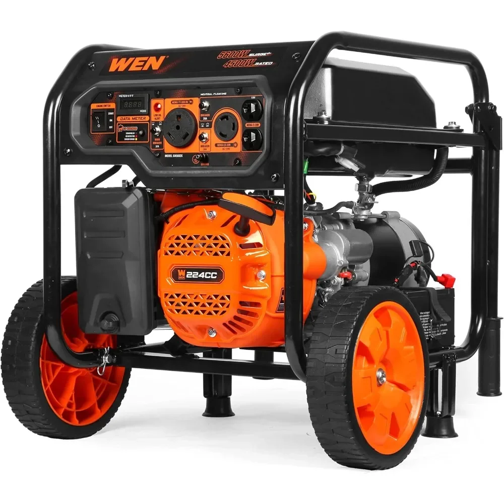 5600-Watt Portable Generator, Electric Start, 224cc, Transfer-Switch and RV-Ready with CO Shutdown Sensor (GN5602X)
5600-Watt Portable Generator, Electric Start, 224cc, Transfer-Switch and RV-Ready with CO Shutdown Sensor (GN5602X)