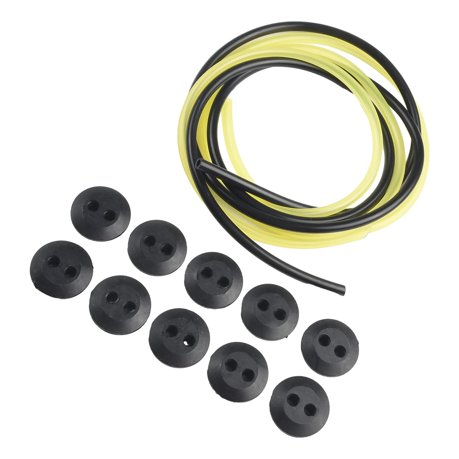 10pcs 2 Hole Rubber Grommets & 2pcs Fuel Pipe Set Lawn Mowers Brush Cutters Grass Trimmer Fuel Tank Seals Garden Power Tool Part
10pcs 2 Hole Rubber Grommets & 2pcs Fuel Pipe Set Lawn Mowers Brush Cutters Grass Trimmer Fuel Tank Seals Garden Power Tool Part