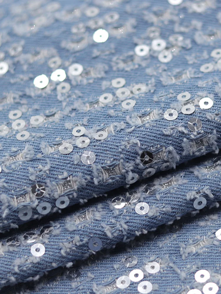 Вышитые Блестки из неэластичной хлопчатобумажной потертой джинсовой ткани «сделай сам» для осени и зимы джинсовая куртка одежда
Вышитые Блестки из неэластичной хлопчатобумажной потертой джинсовой ткани «сделай сам» для осени и зимы джинсовая куртка одежда