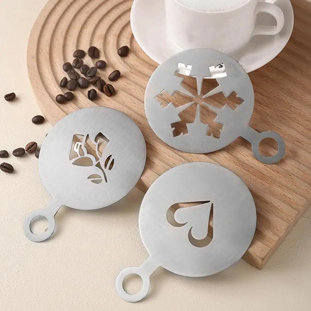 3Pcs Coffee Stencils Smooth Edge Stainless Steel Coffee Latte Art Templates Molds For Home Kitchen Coffee Shop
3Pcs Coffee Stencils Smooth Edge Stainless Steel Coffee Latte Art Templates Molds For Home Kitchen Coffee Shop