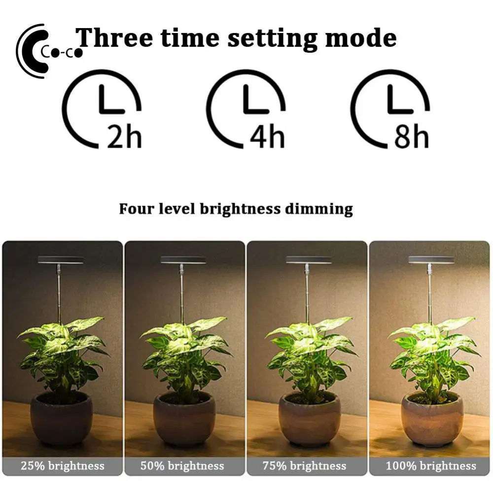 

Светодиодная фитолампа полного спектра для роста растений, освещение для выращивания растений Usb, лампа для комнатных растений 5 В, фитолампа для выращивания растений
