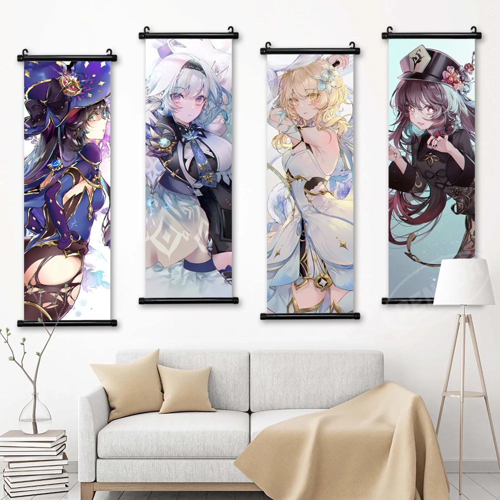 Wall Art Genshin Impact Canvas Anime Pictures Poster Yae Miko Scroll Hu Tao Hanging Painting Print Home Decoration Living Room
Wall Art Genshin Impact Canvas Anime Pictures Poster Yae Miko Scroll Hu Tao Hanging Painting Print Home Decoration Living Room