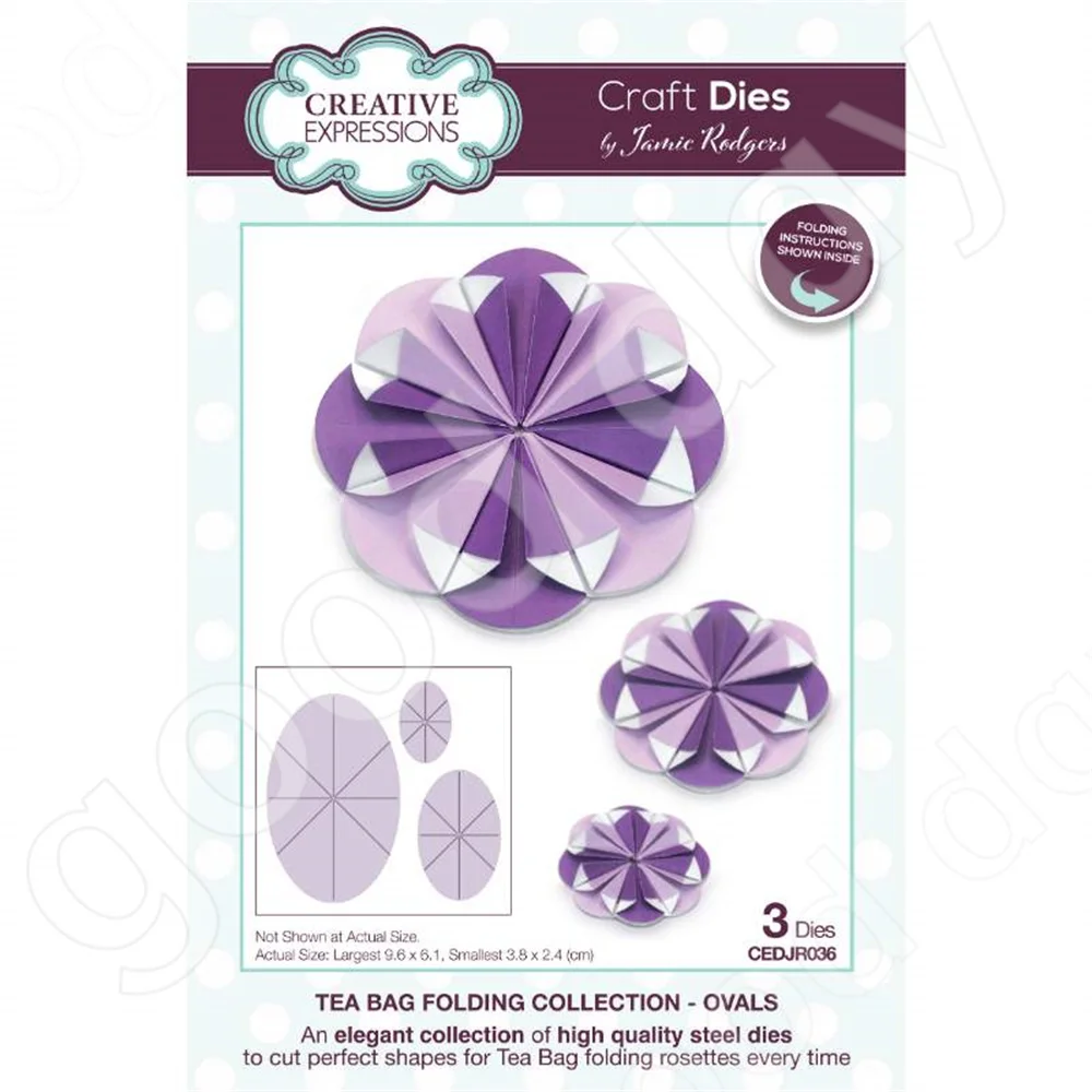 Tea Bag Folding Ovals Craft Metal Cutting Dies Scrapbook Diary Decoration Stencil Embossing Template DIY Greeting Card Handmade
Tea Bag Folding Ovals Craft Metal Cutting Dies Scrapbook Diary Decoration Stencil Embossing Template DIY Greeting Card Handmade