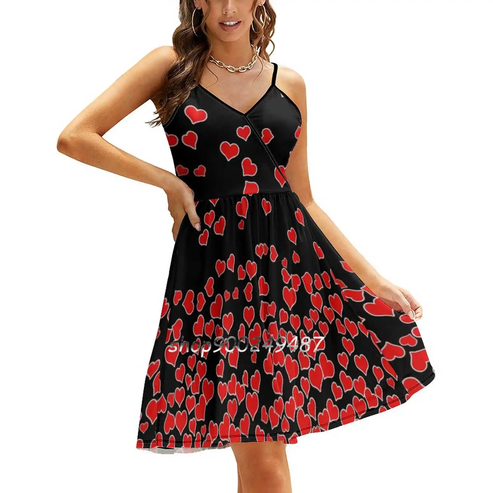 Falling Hearts Sling Dress Women Summer Printing Condole Belt Dresses Hearts Gravityx9 Red Hearts Love Red Heart Fall In Love
Falling Hearts Sling Dress Women Summer Printing Condole Belt Dresses Hearts Gravityx9 Red Hearts Love Red Heart Fall In Love
