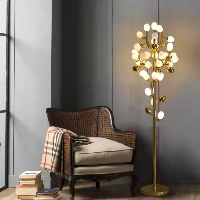 Nordic modern grape design LED floor lamp, gold G9 bulb, dining room, bedroom, sofa, white glass, home decoration floor lamp
Nordic modern grape design LED floor lamp, gold G9 bulb, dining room, bedroom, sofa, white glass, home decoration floor lamp