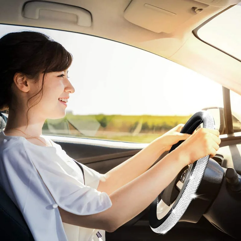 Fashion Steering Wheel Accessory Steering Wheel Cover Girl Simple Auto Steering Wheel Cover Diamond Woman Steering Wheel Cover
Fashion Steering Wheel Accessory Steering Wheel Cover Girl Simple Auto Steering Wheel Cover Diamond Woman Steering Wheel Cover