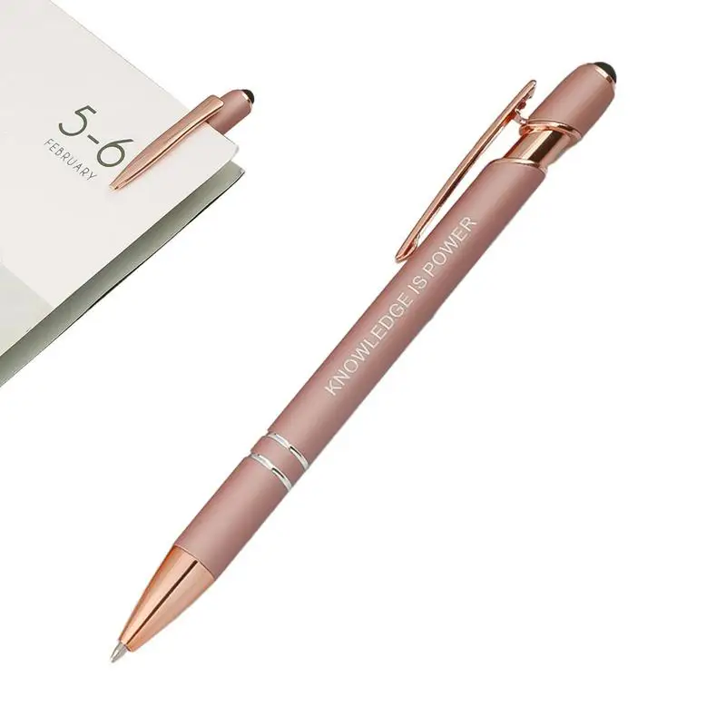 

Retractable Ballpoint Pens 2-in-1 Ballpoint Pen With Stylus Tip Stylish Journaling Pens Writing Pen With Stylus Tip For Office