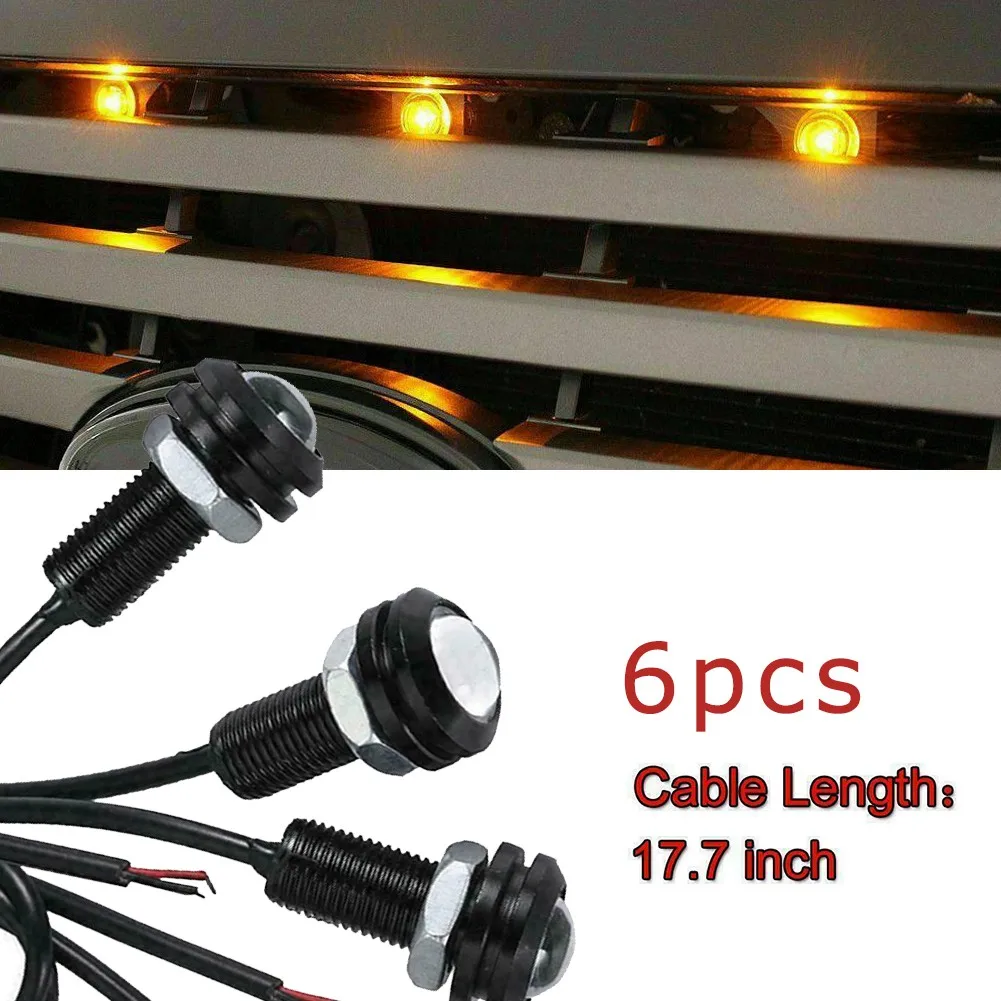 6PCS Car Front Grille Bumper Grill Hood Amber LED Lights Fits For RAM 1500 2500 3500 Automobiles Accessories
6PCS Car Front Grille Bumper Grill Hood Amber LED Lights Fits For RAM 1500 2500 3500 Automobiles Accessories