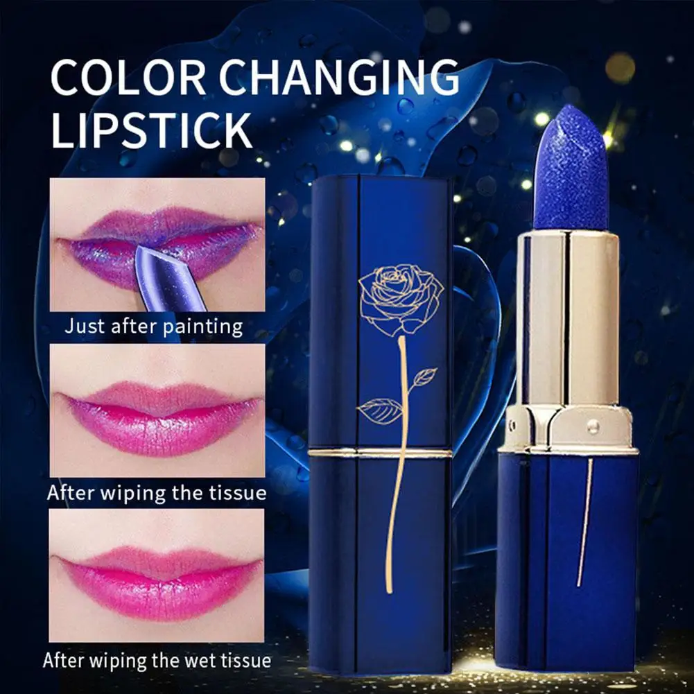 

Portable Long Lasting Moisturizing Temperature Change Lipstick Lip Stick Non-Stick Cup Makeup Lip Tint Beauty Cosmetic For R2I8