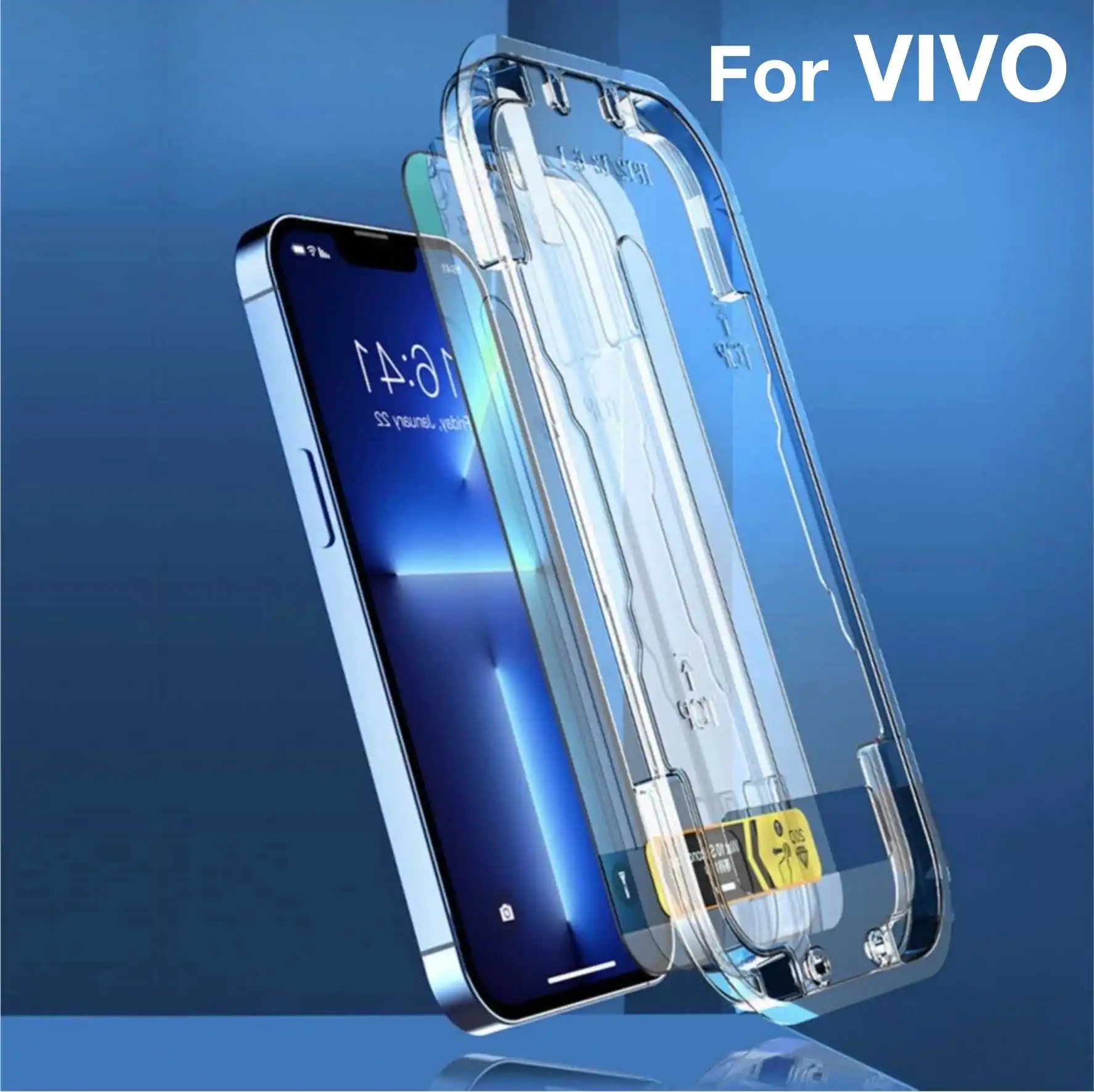 

for VIVO s6 s7 s7t s7e s9 s10 s10pro s12 s15 s15e x21s x23 Screen Protector Glass Explosion-proof Protective with Install Kit