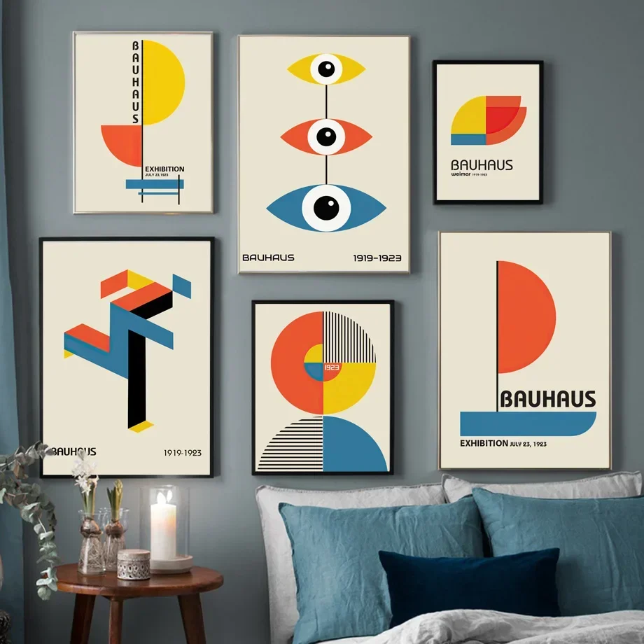 Скандинавский рисунок Bauhaus, Геометрические линии, Настенная Абстрактная Картина на холсте, постеры и принты, картины для гостиной, домашний декор 
Скандинавский рисунок Bauhaus, Геометрические линии, Настенная Абстрактная Картина на холсте, постеры и принты, картины для гостиной, домашний декор