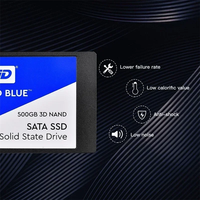 

Original New Blue SSD 250GB Internal Solid State Disque 500GB 1TB 2TB 3D NAND SATA3 2.5" SSD For Laptop NoteBook PC