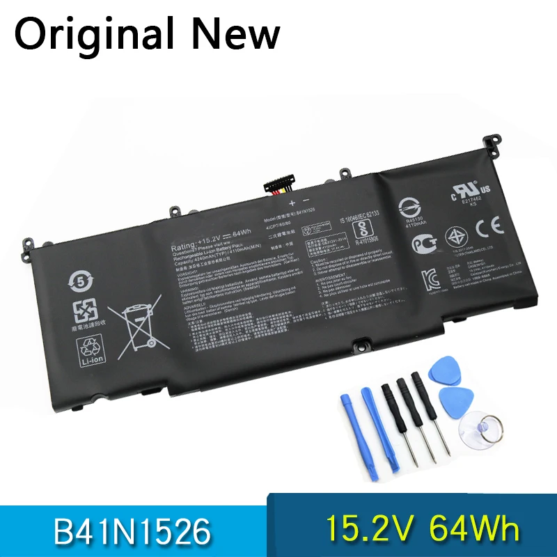 NEW Original B41N1526 Laptop Battery For ASUS ROG Strix GL502 GL502V GL502VT GL502VT-1A GL502VM S5 S5VT6700 GL502VT-BSI7N27
NEW Original B41N1526 Laptop Battery For ASUS ROG Strix GL502 GL502V GL502VT GL502VT-1A GL502VM S5 S5VT6700 GL502VT-BSI7N27