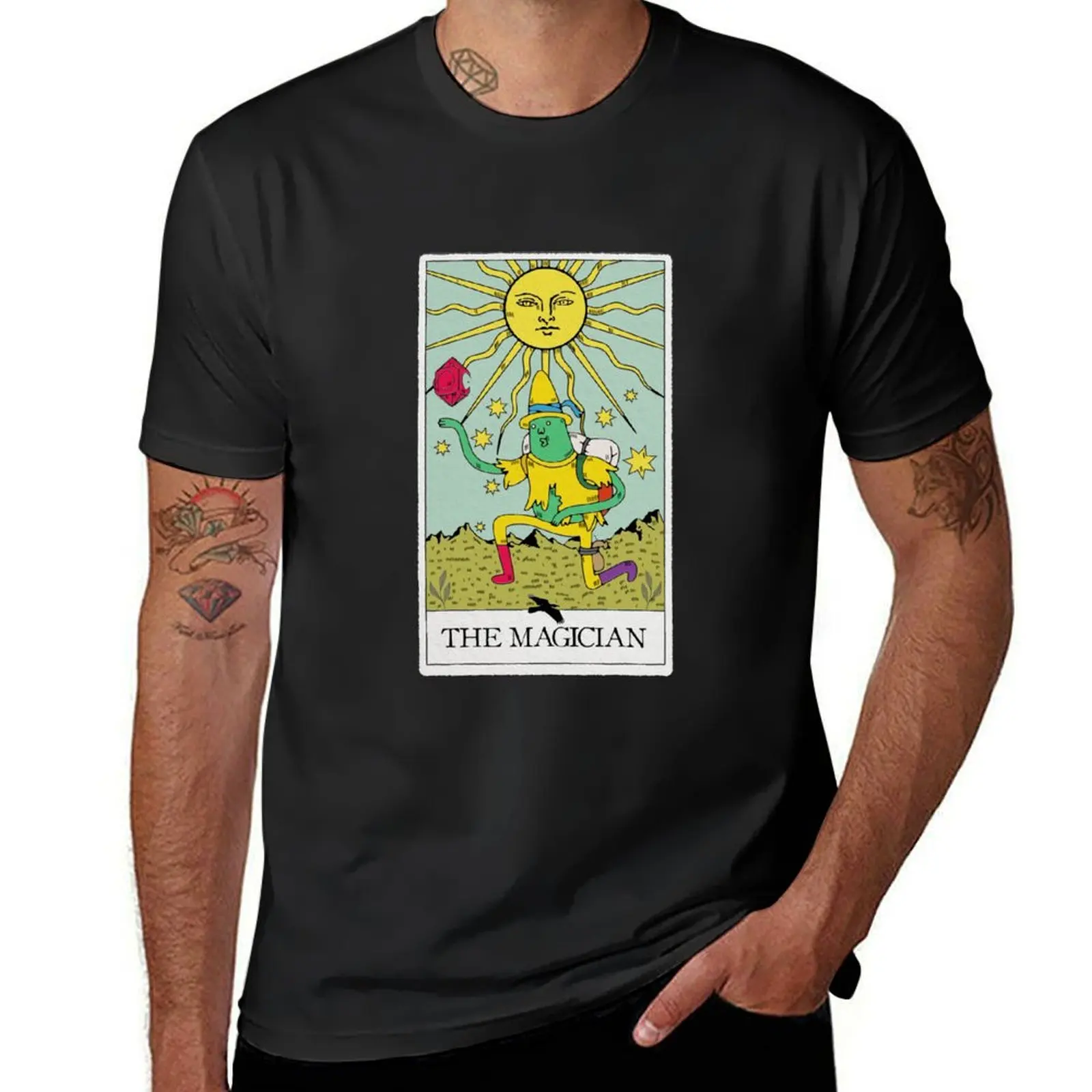 Magic Man Tarot Card - The Magician T-Shirt vintage clothes sports fans kawaii clothes Men's clothing
Magic Man Tarot Card - The Magician T-Shirt vintage clothes sports fans kawaii clothes Men's clothing